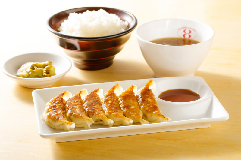 「朝餃子定食」