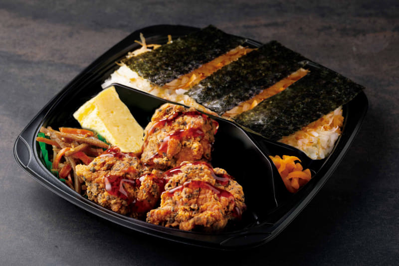 「ブラック竜田のり弁当」529円(税込)568kcal