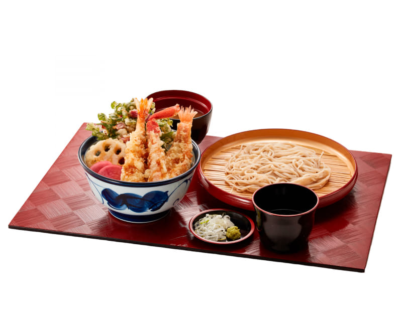 「かにと海老の冬天丼 サービスセット」1,160円(税込)※通常価格1,200円(税込)