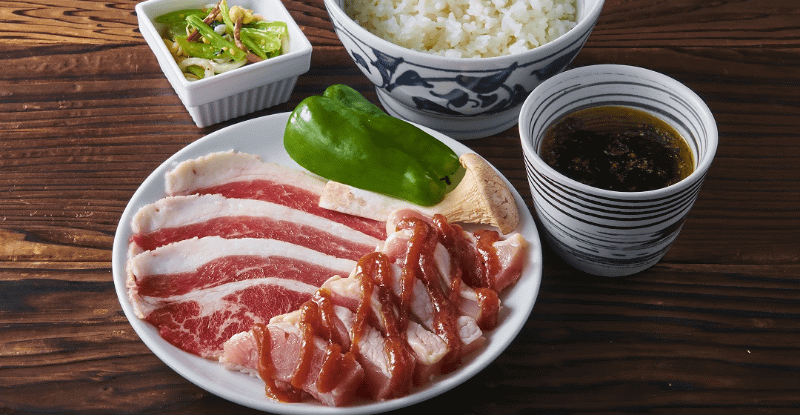 炙りカルビ&うま味噌鶏モモランチ