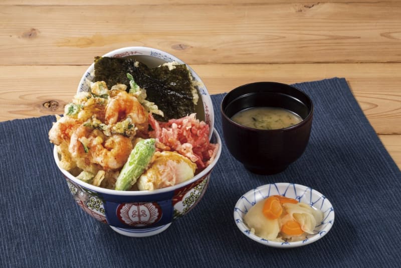 「小海老と季節野菜のかき揚げ丼」1,100円(税込)