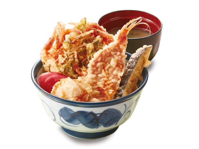 「早春天丼(みそ汁付)」950円(税込)