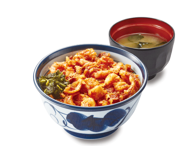 「たれづけ海鮮天丼(みそ汁付)」920円(税込)