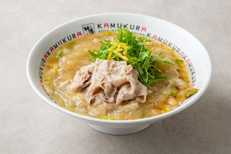 「柚子おろしラーメン」1,090円(税込)～ ※店舗により価格が異なります