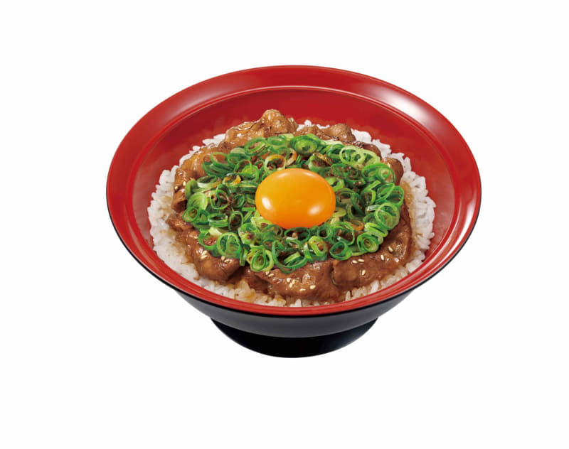 「ねぎ玉牛カルビ焼肉丼」並盛870円(税込)1,014kcal、ごはん大盛900円(税込)1,152kcal、特盛(肉2倍ごはん大盛)1,150円(税込)1,624kcal