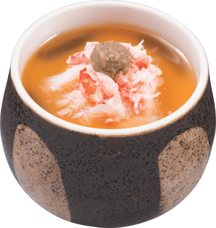 「ずわい蟹の茶碗蒸し」374円(税込)