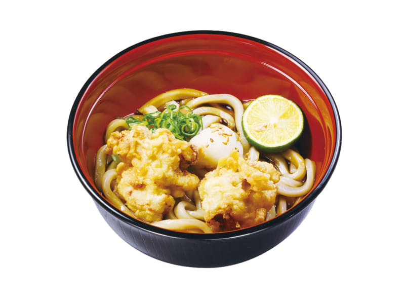 「阿波尾鶏 とり天ぶっかけうどん」680円(税込)