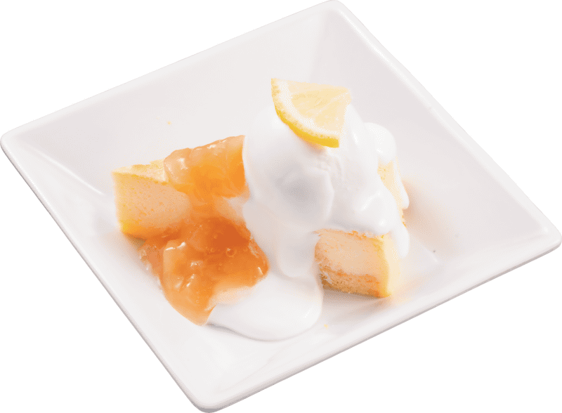 「北海道 練乳クリームと白桃果実のチーズケーキ」495円(税込)