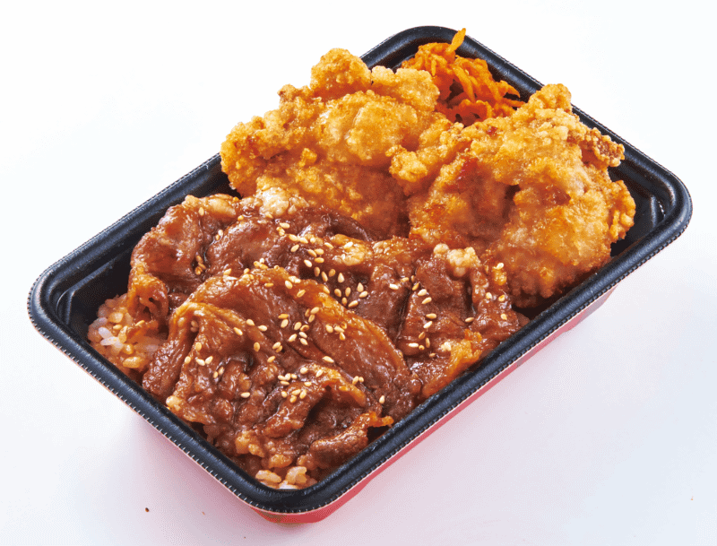 「焼肉＆から揚げ弁当」740円(税込)