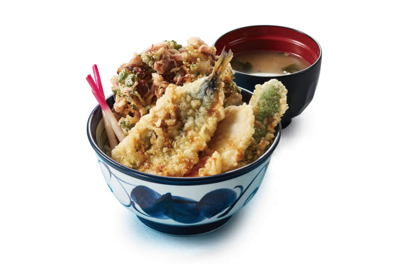 「初夏の海鮮天丼(みそ汁付)」950円(税込)