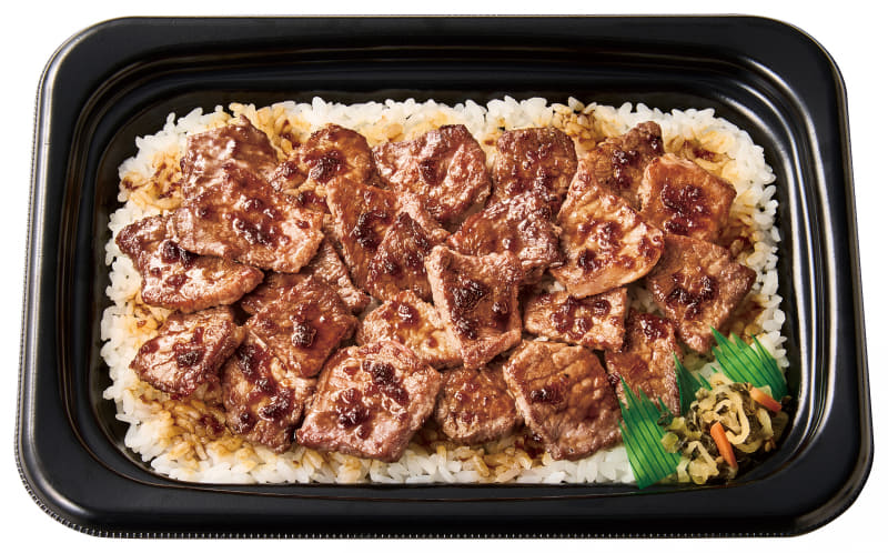 「お肉たっぷり メガ・カットステーキ弁当」1,600円(税込)859kcal