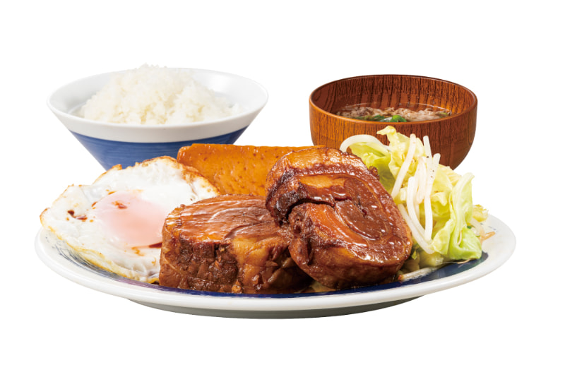 「チャーシューエッグ定食」 990円(税込1,089円)