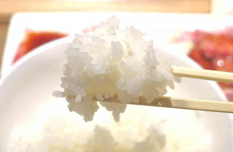 近江牛を始めとしたおかずを受け止めるご飯はふっくらとした炊き加減！