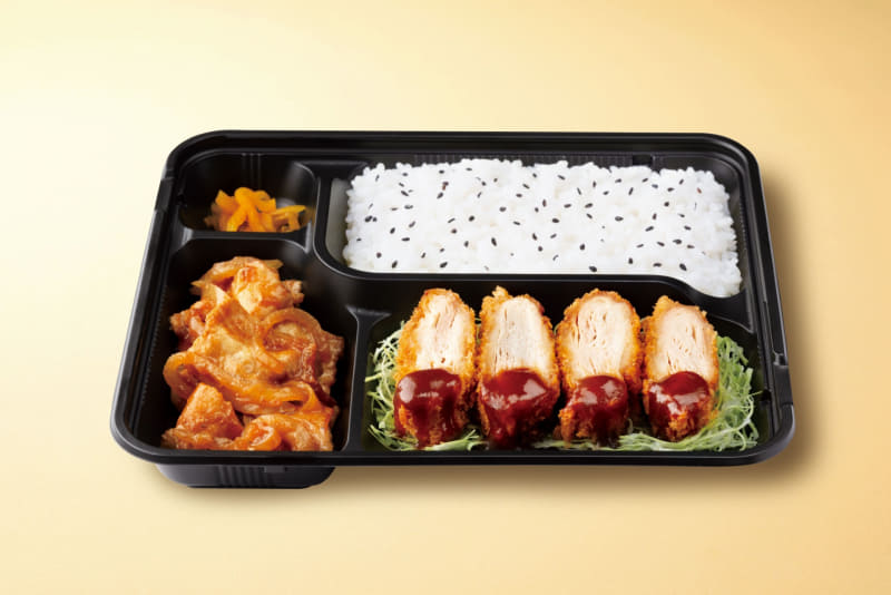 「15層のミルカツ生姜焼き弁当」1,058円(税込)1022kcal