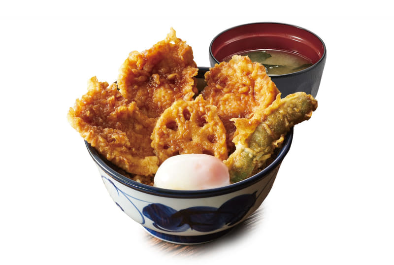 「たれづけ親子鶏天丼(みそ汁付)」950円(税込)