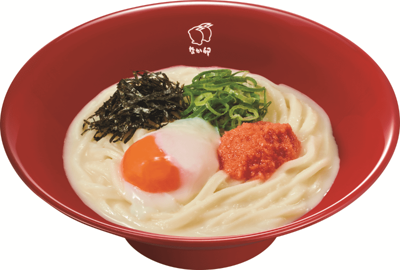 「温たま明太クリームうどん」並690円(税込)432kcal、大790円(税込)540kcal