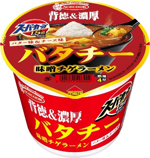 「スーパーカップ バタチー 味噌チゲラーメン」256円(税別)、内容量130g(めん90g)508kcal