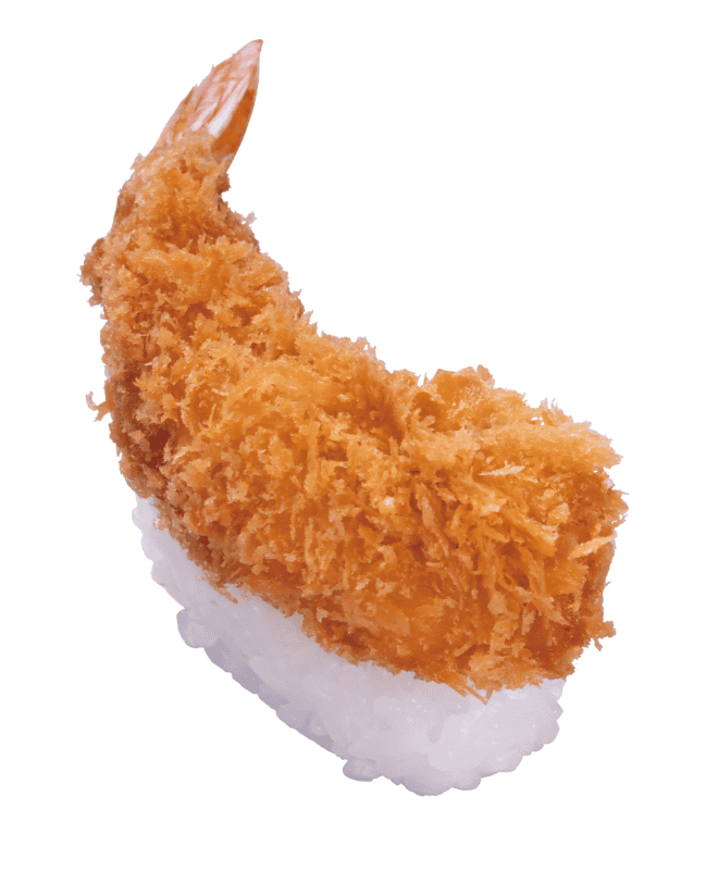 「えびフライにぎり」1貫110円(税込)