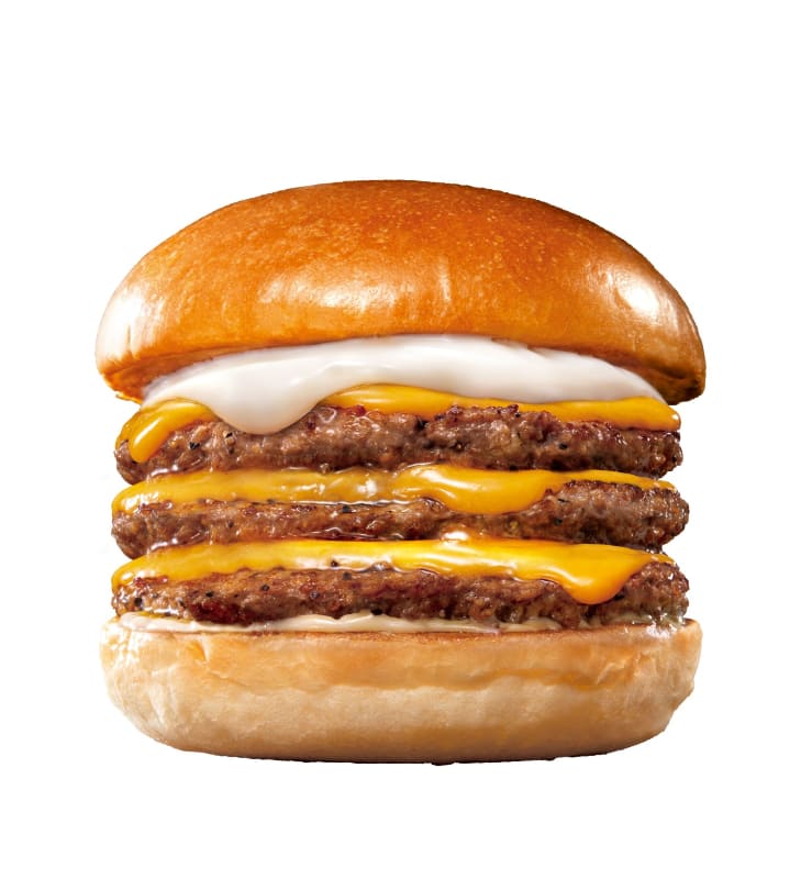 「トリプル絶品チーズバーガー」1,090円(税込)1,061kcal