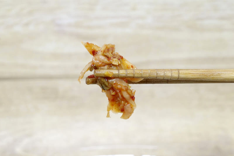 キムチは思いのほか辛味が強々！