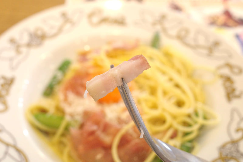 料理の味の方向性を定めるベーコンはもう少し量が欲しいのが本音！