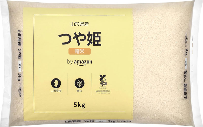 「つや姫 5kg」(Amazon.co.jpより)	https://www.amazon.co.jp/exec/obidos/ASIN/B07NG653KN/impresswatch-34-22/ref=nosim