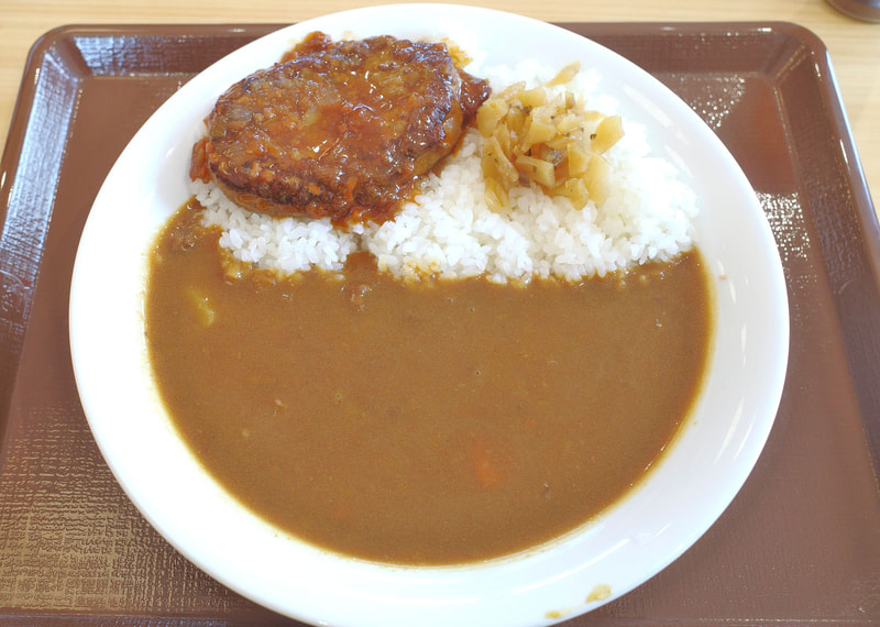 「煮込みハンバーグカレー」は、過去のカレーメニューと比べて1サイズ大きくなったように見えるほどにボリューミー！