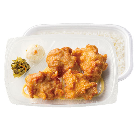 「新・4コ入り から揚弁当」(684kcal) 570円→470円(税込)