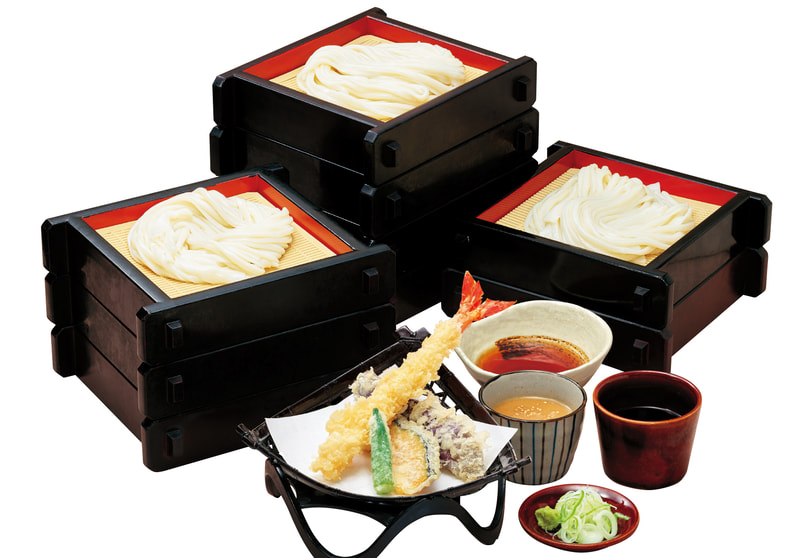 「大海老天ぷら付きうどん食べ放題」イメージ