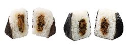 左が＜従来品＞、右が＜盛りすぎ商品＞