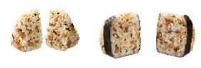 左が＜従来品＞、右が＜盛りすぎ商品＞