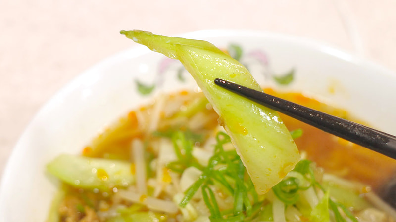 苦味豊かなチンゲン菜はお口直しにピッタリ！