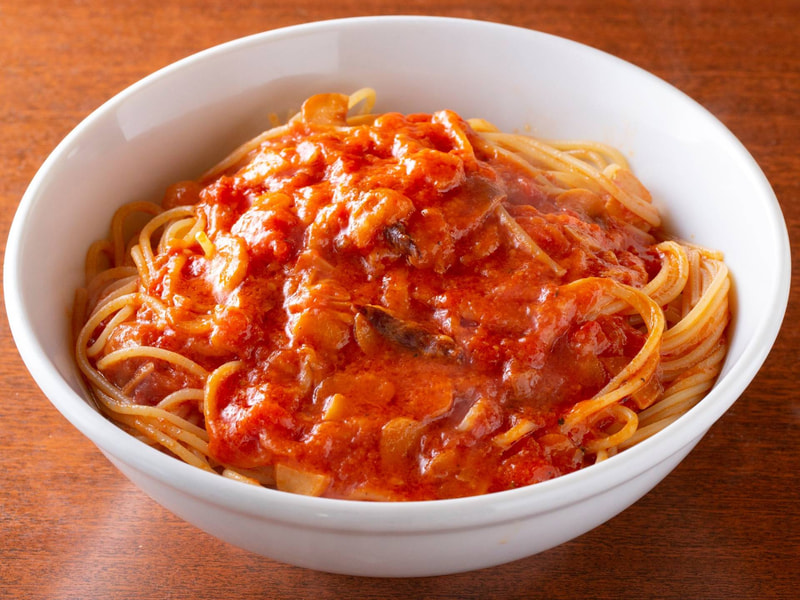 「トマトとニンニクのスパゲティ」Wサイズ