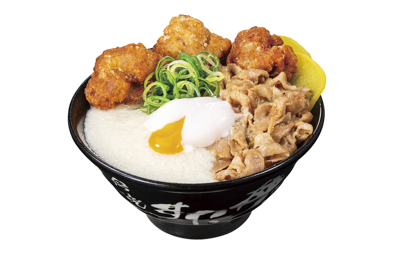 「唐揚げ合盛りとろろぶっかけすた丼」1,390円(税込)