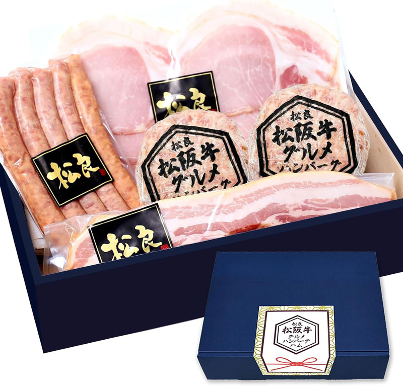 「グルメセット 590g(グルメハンバーグ2個/ロースハム/乾塩ベーコンブロック/粗挽きウインナー)」10%OFFの税込3,600円 (Amazon.co.jpより)	https://www.amazon.co.jp/exec/obidos/ASIN/B0C6V2J1WL/impresswatch-34-22/ref=nosim