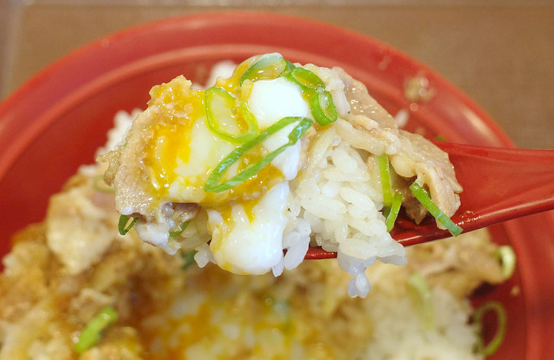 おんたまの効果でベースとなる「豚生姜焼き丼」と比べて、具とご飯との親和性が高まったことを舌の上で実感しながらFINISH！