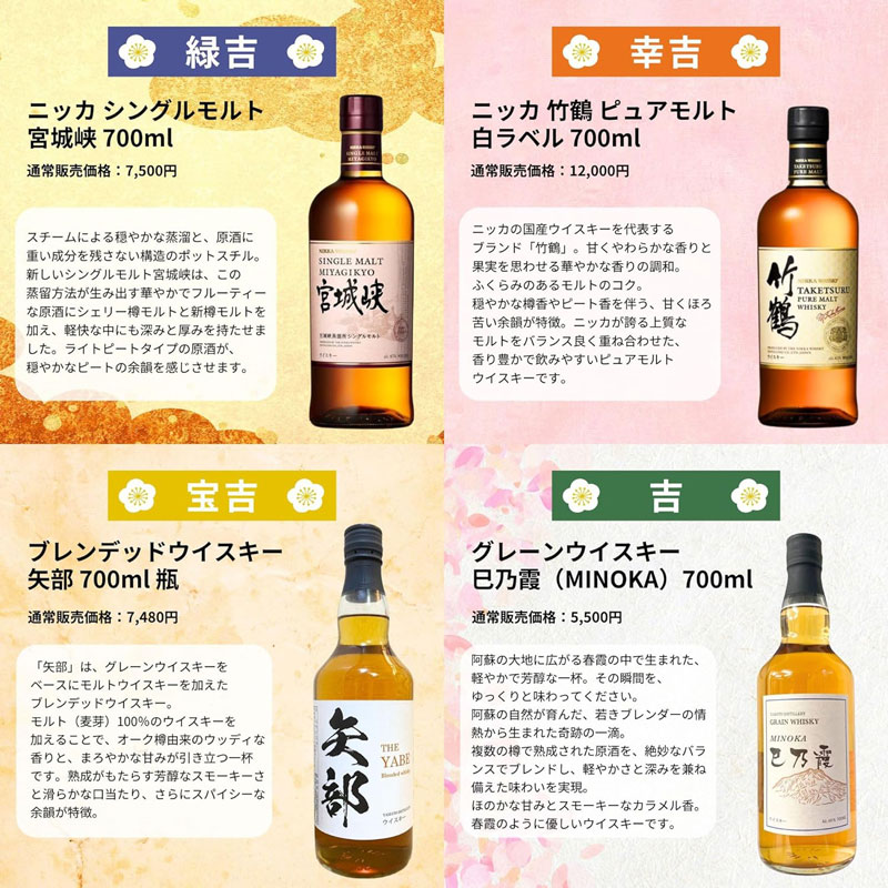 「ウイスキーみくじ」税込4,880円	https://www.amazon.co.jp/exec/obidos/ASIN/B0FB3YVVR5/impresswatch-34-22/ref=nosim
