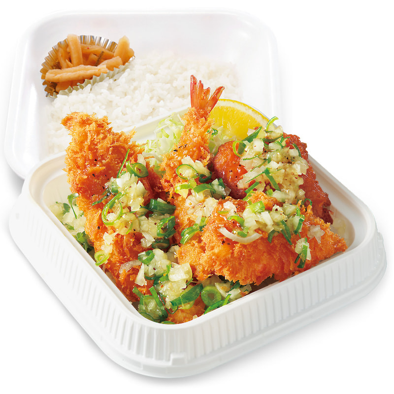 【テイクアウト】「ねぎ塩カツ弁当」 960円(税込1,036円)