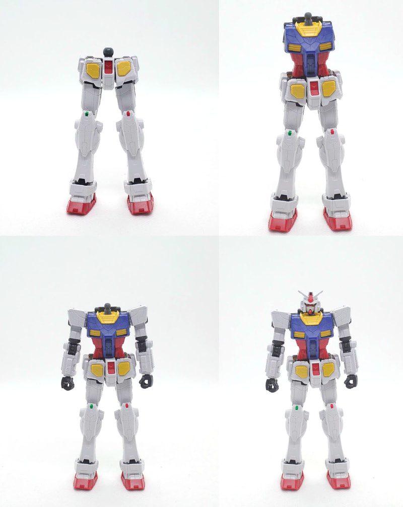 「EXPO2025 1/144 RX-78F00/E ガンダム (EX-001 グラスフェザー装備)」は、このあと取り付ける増加装甲と大型バックパックにシールを貼るのに時間がかかります
