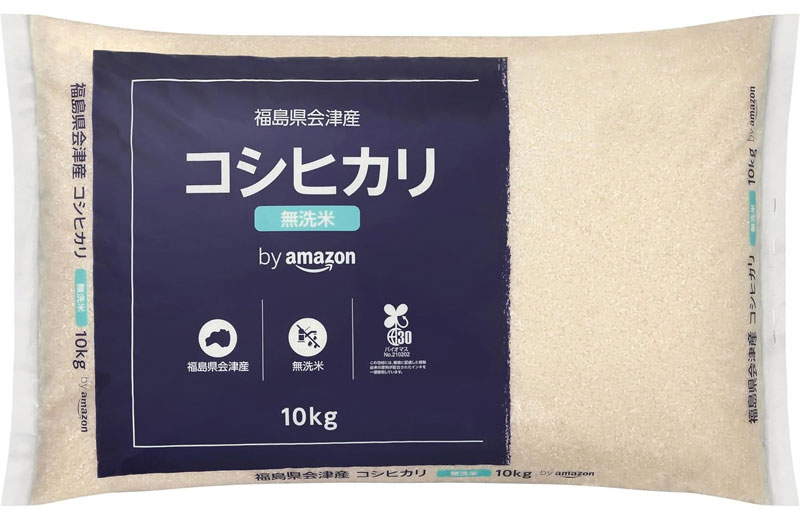 「会津産 無洗米 コシヒカリ 10kg」税込10,039円 (Amazon.co.jpより)	https://www.amazon.co.jp/exec/obidos/ASIN/B00YC3LYK6/impresswatch-34-22/ref=nosim