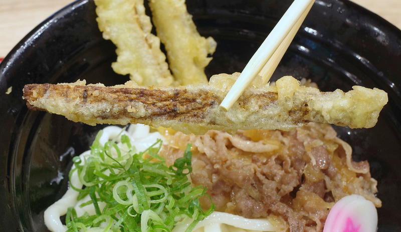 ごぼ天は思いのほかごぼうが固く、顎が弱い方は注意！