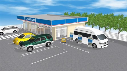 店舗駐車場での利用イメージ