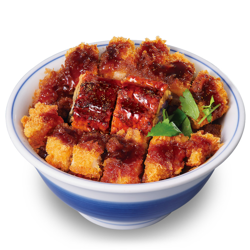【店内】「うなぎの蒲焼きとロースカツの合い盛り丼」 960円(税込1,056円)