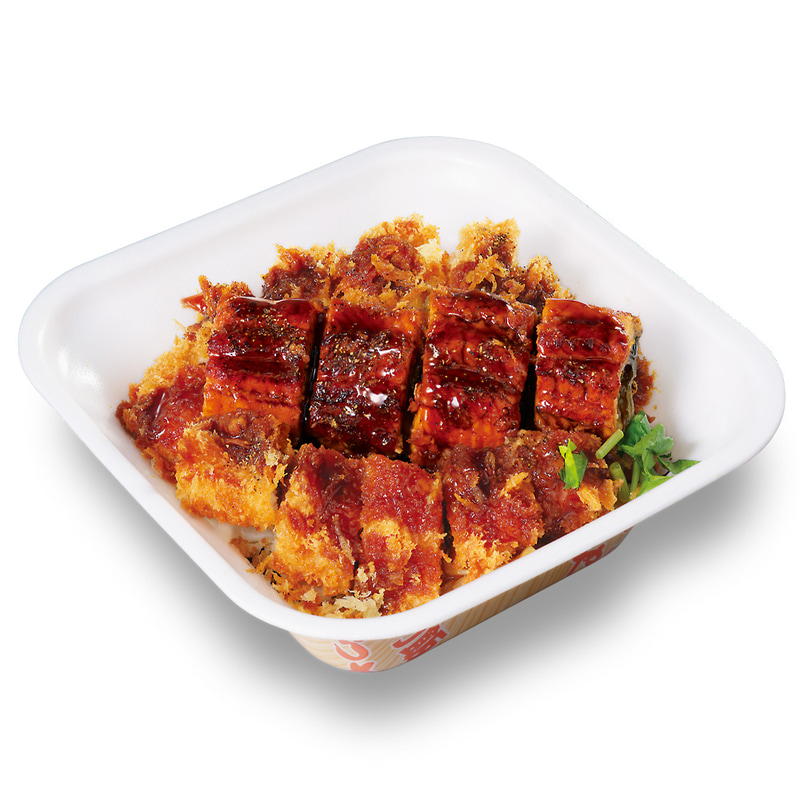 【テイクアウト】「うなぎの蒲焼き倍盛りとロースカツの合い盛り弁当」 1,280円(税込1,382円)