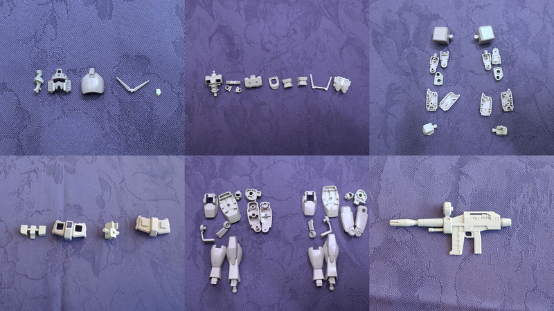 「エコプラ 1/144 RX-78-2 ガンダム　組み立て体験会Ver.」のパーツ数は全54個