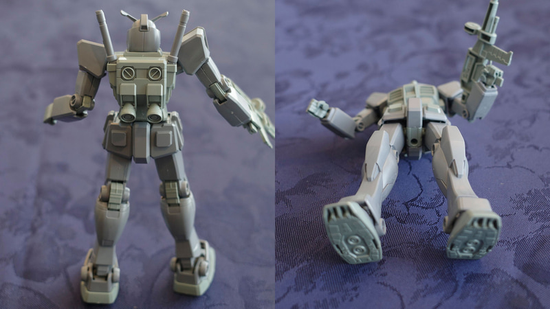 「エコプラ 1/144 RX-78-2 ガンダム 組み立て体験会Ver.」は後ろから見た姿がメチャイケメン！