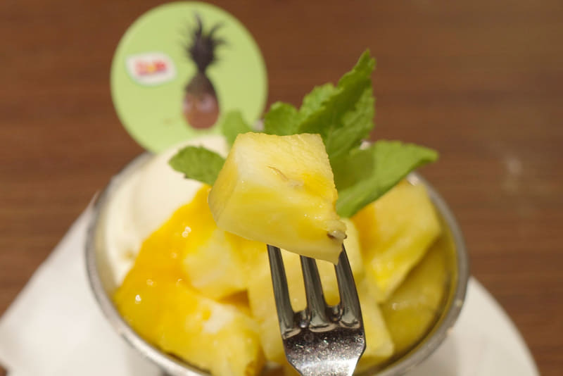パイナップルはフルーティーな甘味とフレッシュ感に感動！