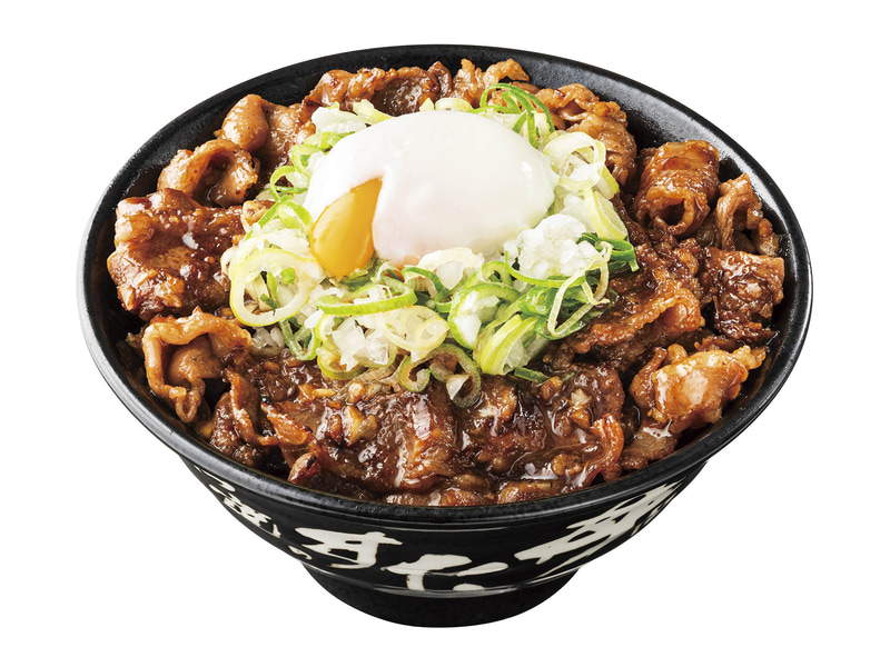 「炙り牛カルビの香味醤油だれすた丼」1,390円(税込)