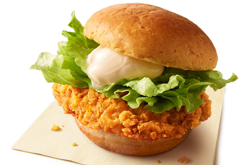 「チキンフィレバーガー」