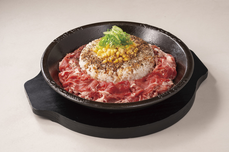 ビーフペッパーライス(ライス普通・お肉特盛)